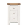 Melbourne White Bedroom 3 Drawer Bedside Cabinet