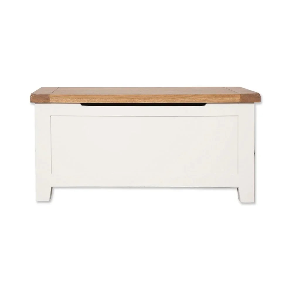 Melbourne White Bedroom Blanket Box