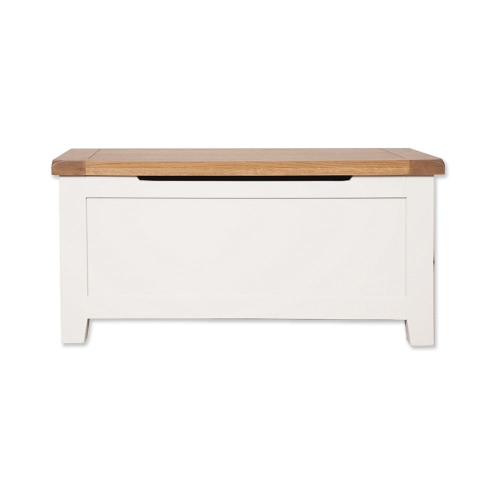 Melbourne White Bedroom Blanket Box