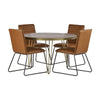 Dark Gold Round Dining Table
