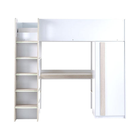 Ocean Highsleeper Pale Wood & White