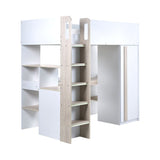 Ocean Highsleeper Pale Wood & White