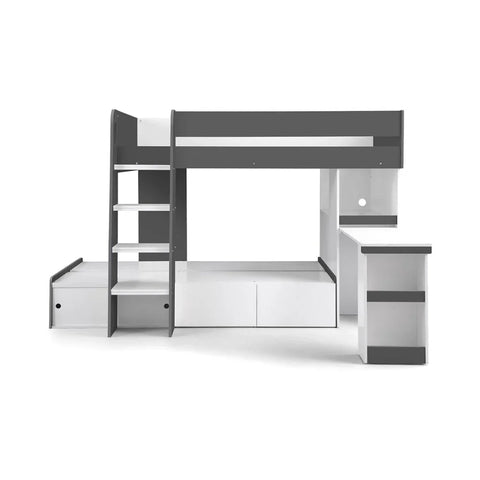Eclipse Bunk - Charcoal & White