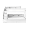 Camelot Staircase Bunk All White