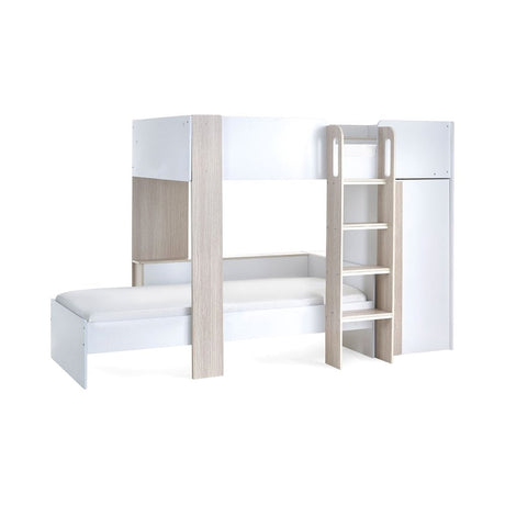Horizon Bunk Bed - Pale Wood And White