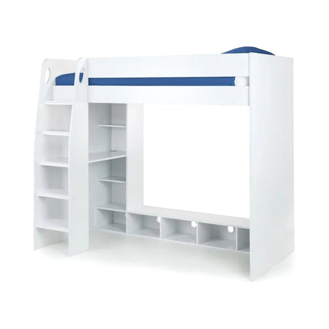Nebula Gaming Bed With Desk White
