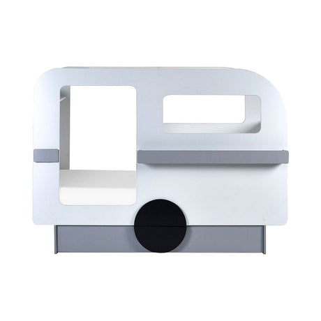 Tourer Caravan Bed - Vapor Grey And White