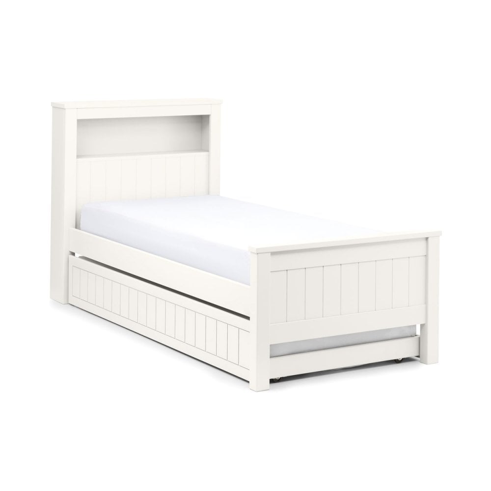 Maine Bookcase Bed 90cm - Surf White