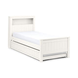 Maine Bookcase Bed 90cm - Surf White