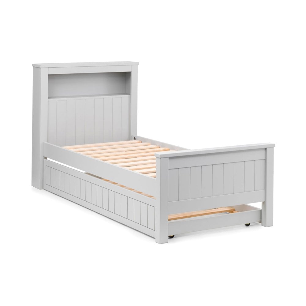 Maine Bookcase Bed 90cm - Dove Grey