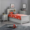 Maine Bookcase Bed 90cm - Dove Grey