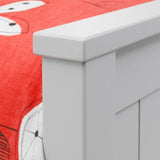 Maine Bookcase Bed 90cm - Dove Grey