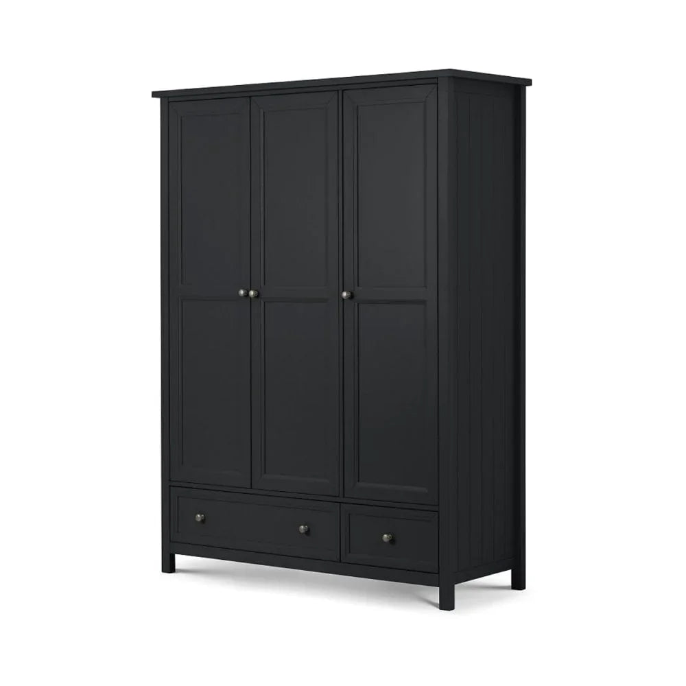 Maine 3 Door Combination Wardrobe - Anthracite