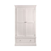 Clermont 2 Door 1 Drawer Wardrobe - Light Grey