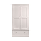 Clermont 2 Door 1 Drawer Wardrobe - Light Grey