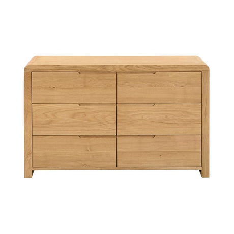 Curve 6 Drawer Wide Chest