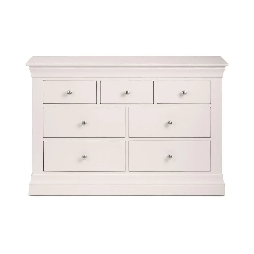 Clermont 4+3 Drawer Chest - Light Grey