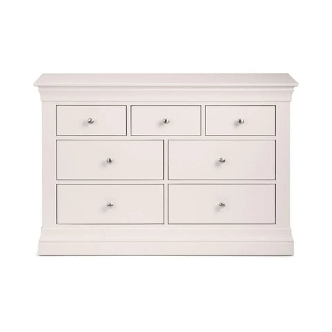 Clermont 4+3 Drawer Chest - Light Grey