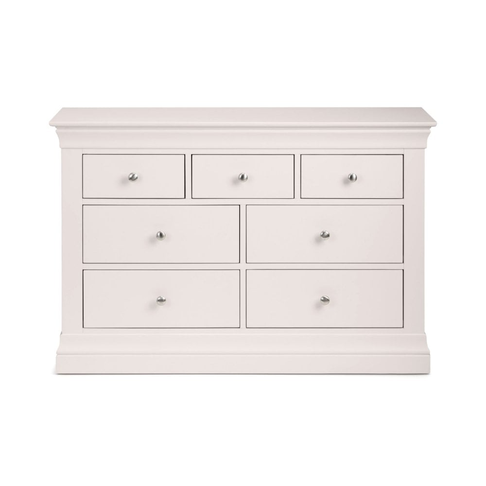 Clermont 4+3 Drawer Chest - Light Grey