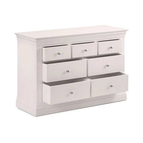 Clermont 4+3 Drawer Chest - Light Grey