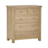 Memphis Limed Oak 3 + 2 Drawer Chest