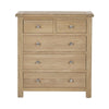 Memphis Limed Oak 3 + 2 Drawer Chest