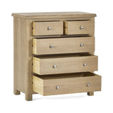 Memphis Limed Oak 3 + 2 Drawer Chest