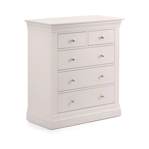 Clermont 3+2 Drawer Chest - Light Grey