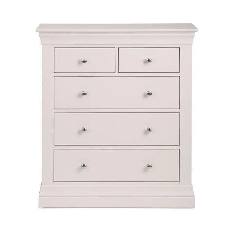 Clermont 3+2 Drawer Chest - Light Grey