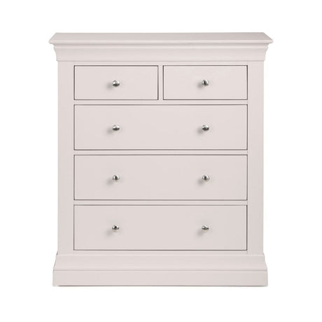 Clermont 3+2 Drawer Chest - Light Grey