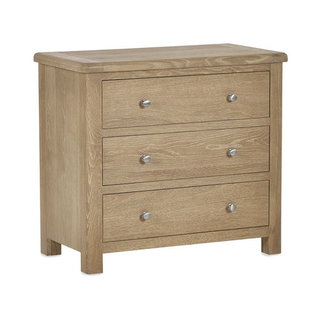 Memphis Limed Oak 3 Drawer Chest