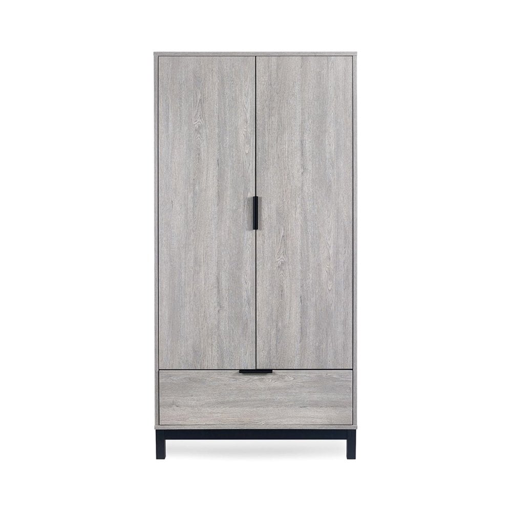 Bali 2 Door 1 Drawer Wardrobe - Grey Oak