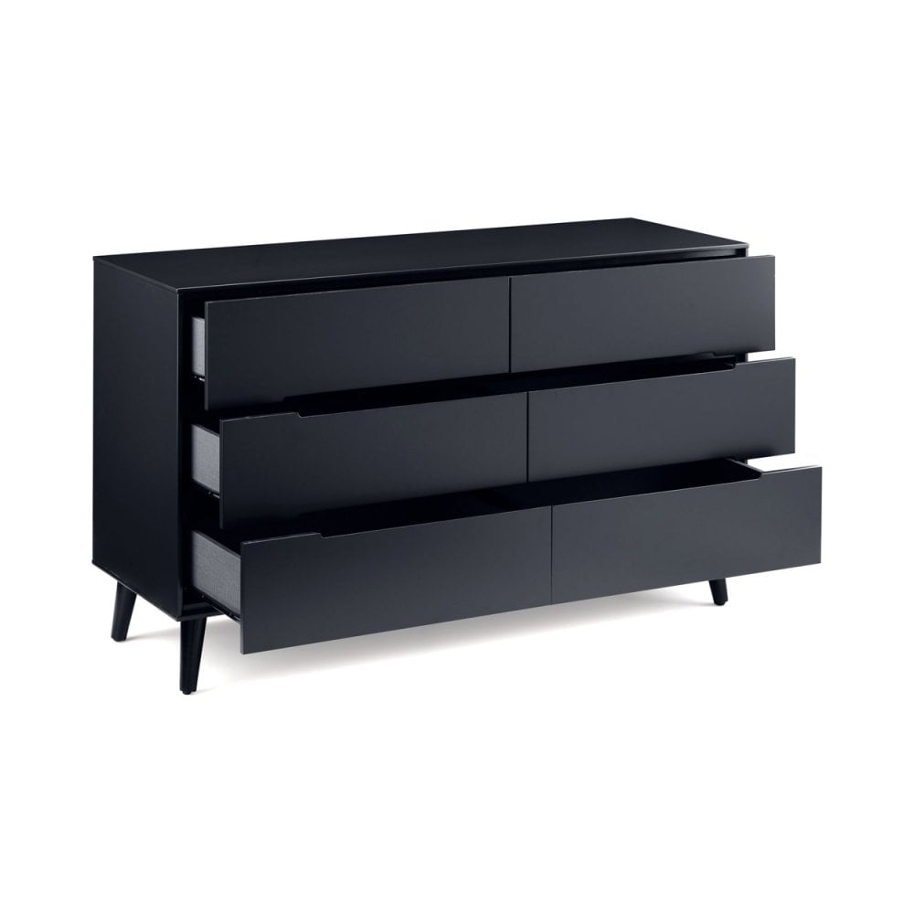Alicia 6 Drawer Wide Chest - Anthracite