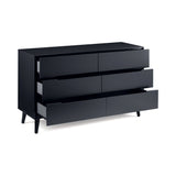 Alicia 6 Drawer Wide Chest - Anthracite