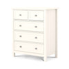 Maine 3 + 2 Drawer Chest - Surf White