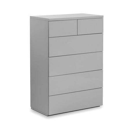 Monaco 4+2 Drw Chest - Grey Gloss