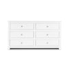 Radley 6 Drawer Chest - Surf White