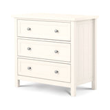 Maine 3 Drawer Wide Chest - Surf White