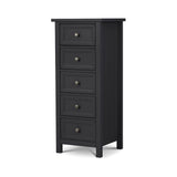 Maine 5 Drawer Tall Chest - Anthracite
