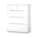 Manhattan 3+2 Drawer Chest - White