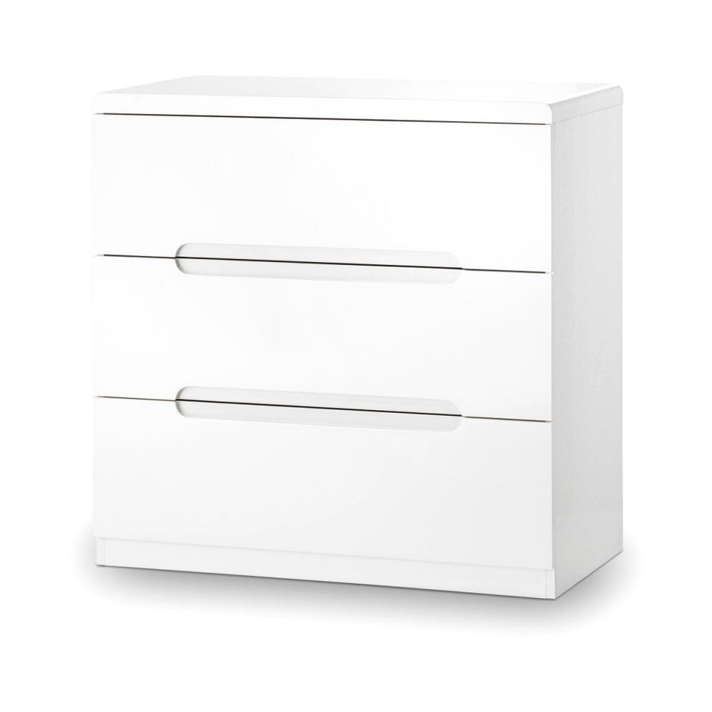 Manhattan 3 Drawer Chest - White