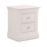 Clermont 2 Drawer Bedside - Light Grey