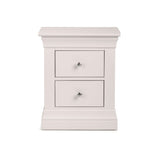 Clermont 2 Drawer Bedside - Light Grey