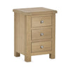 Memphis Limed Oak 3 Drawer Bedside