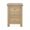 Memphis Limed Oak 3 Drawer Bedside