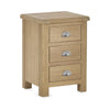 Memphis Limed Oak 3 Drawer Bedside