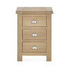 Memphis Limed Oak 3 Drawer Bedside