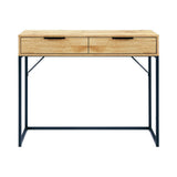 Bali 2 Drawer Dressing Table/Desk - Light Oak