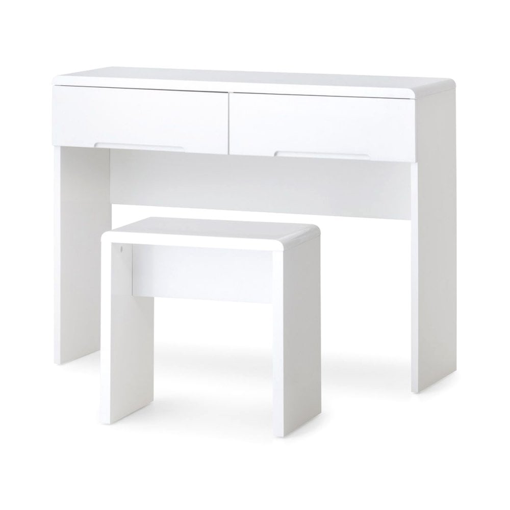 Manhattan Dressing Table With 2 Drawers - White