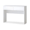 Manhattan Dressing Table With 2 Drawers - White